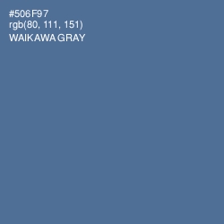 #506F97 - Waikawa Gray Color Image